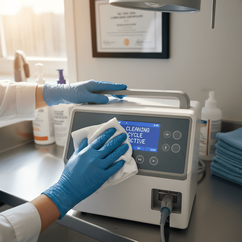 Medical equipment sanitization process